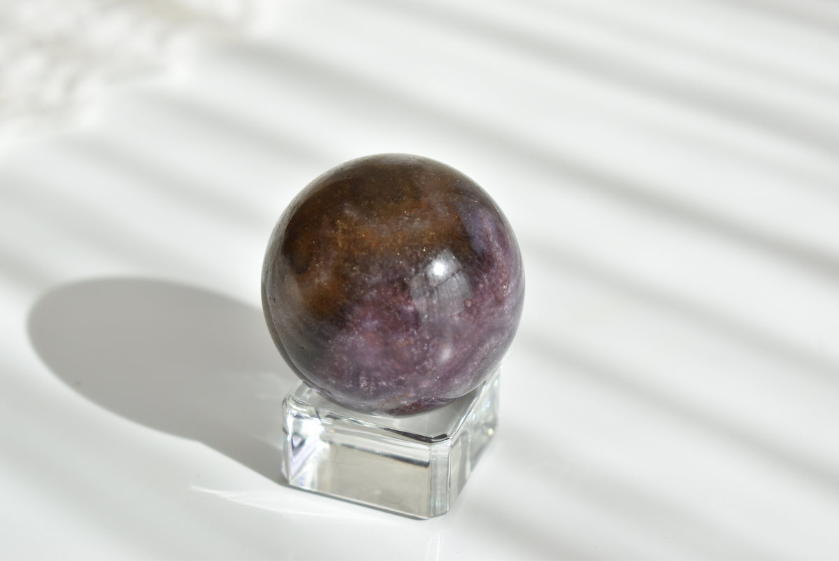 Aurora Fluorite Sphere 4.3cm (UV Reactive)