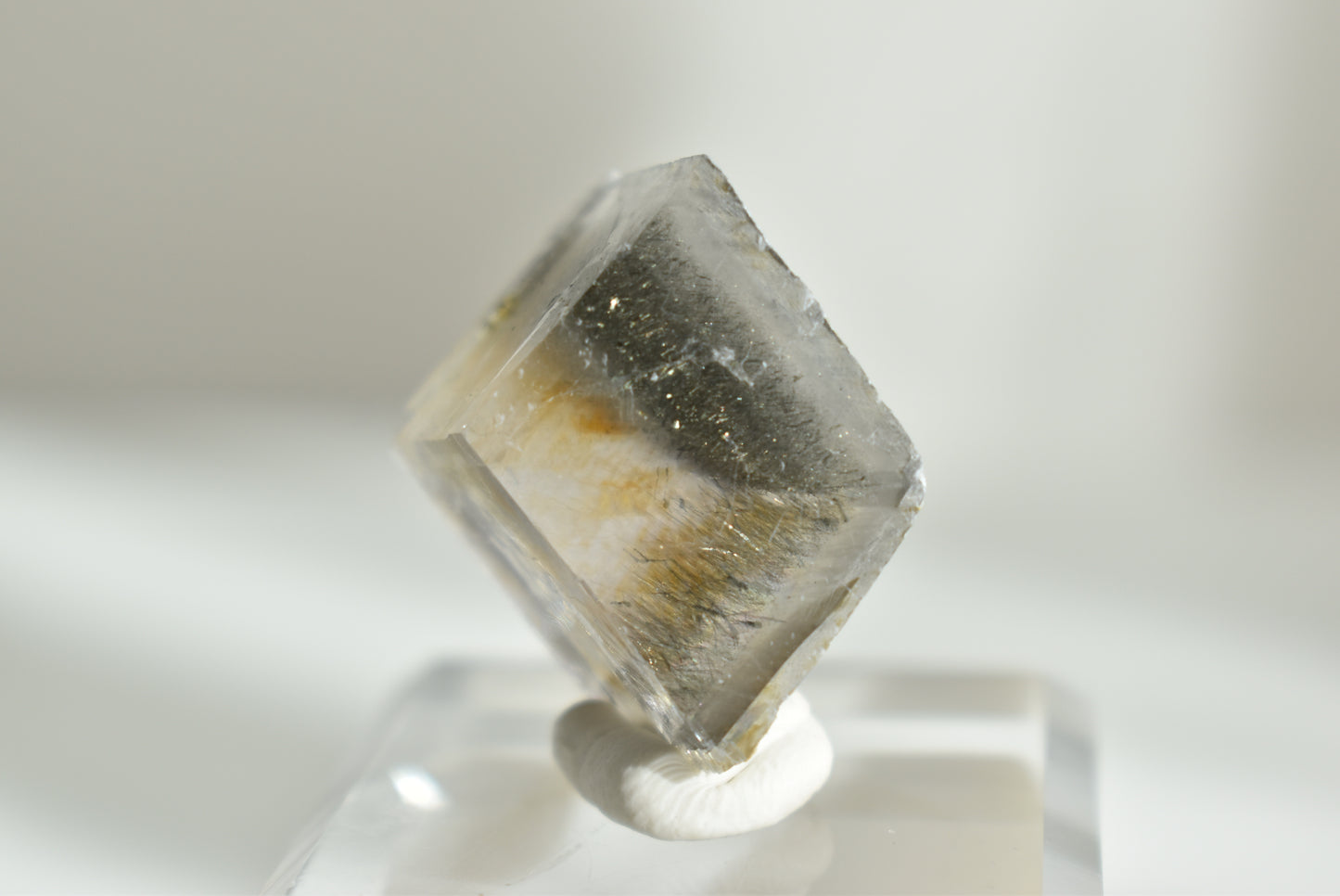 Rare Calcite With Rutile Inclusion (UV Reactive) #2