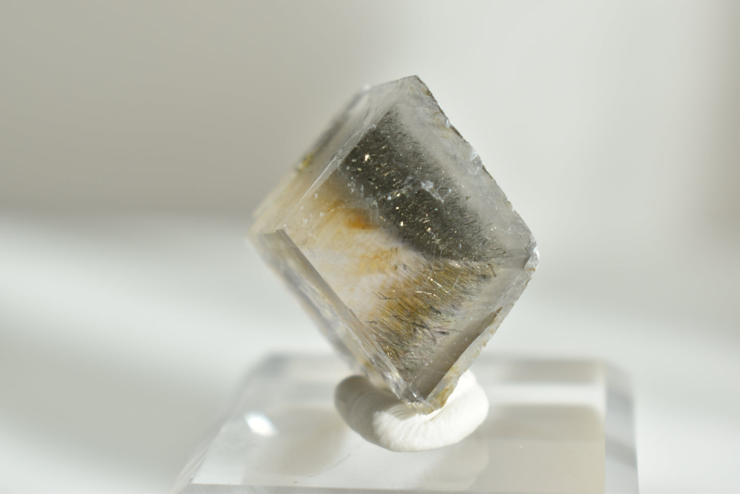 Rare Calcite With Rutile Inclusion (UV Reactive) #2