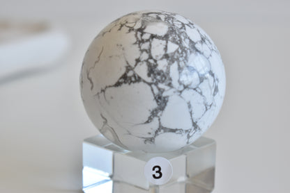 55mm Howlite Sphere #3