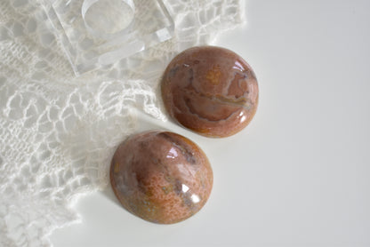 Large Pink Zhanguo Agate Geodes with Customised stand #2