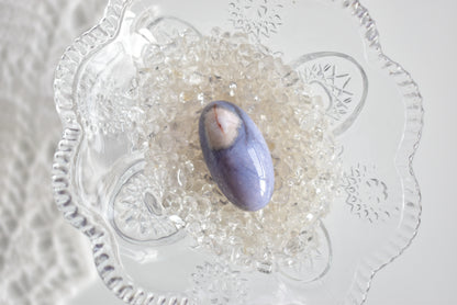 Blue Flower Agate Shiva #2