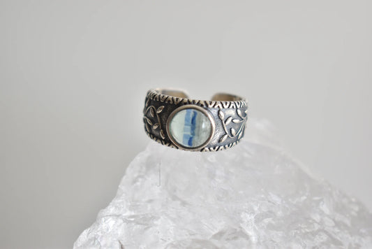 Blue Kyanite Sterling Sliver Ring Adjustable