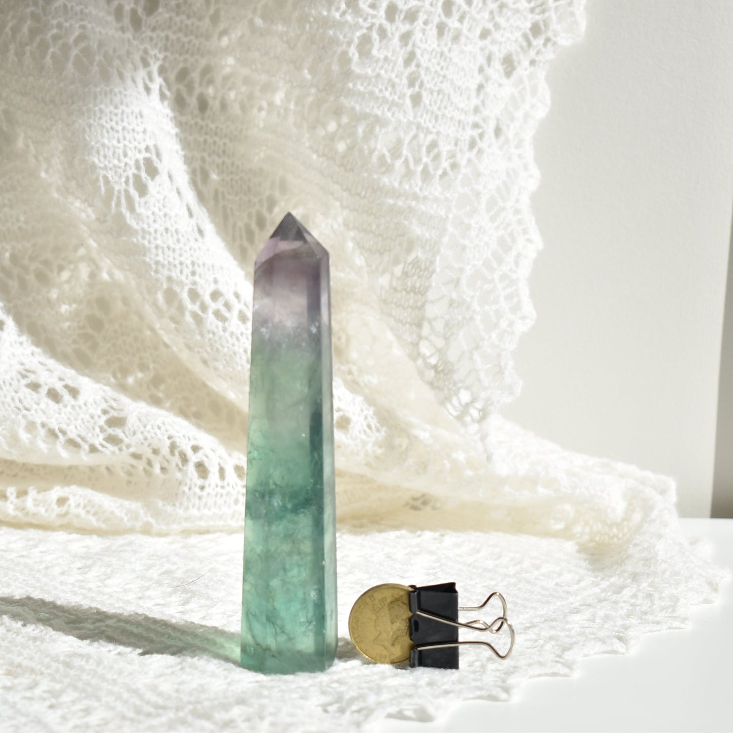 Fluorite Point (small chipped tip)