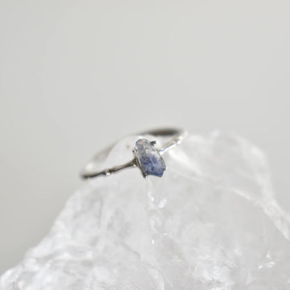 Dumortierite Sterling Silver Ring Adjustable