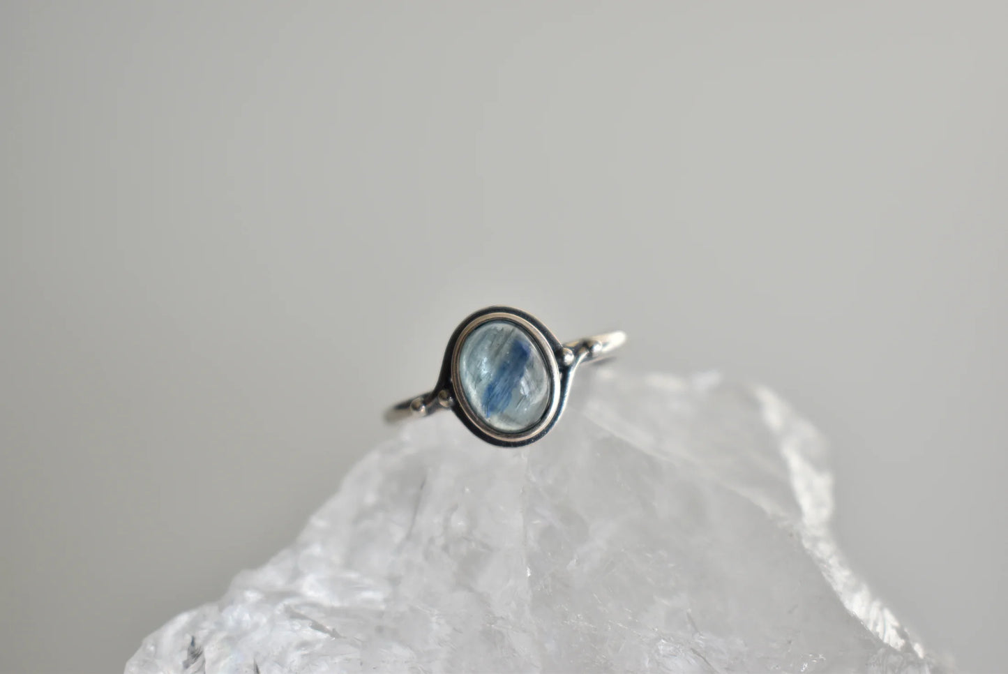 Blue Kyanite Sterling Sliver Ring Adjustable