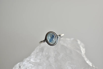 Blue Kyanite Sterling Sliver Ring Adjustable