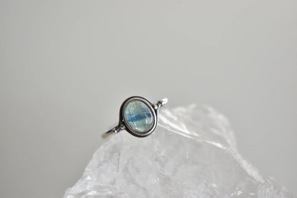 Blue Kyanite Sterling Sliver Ring Adjustable