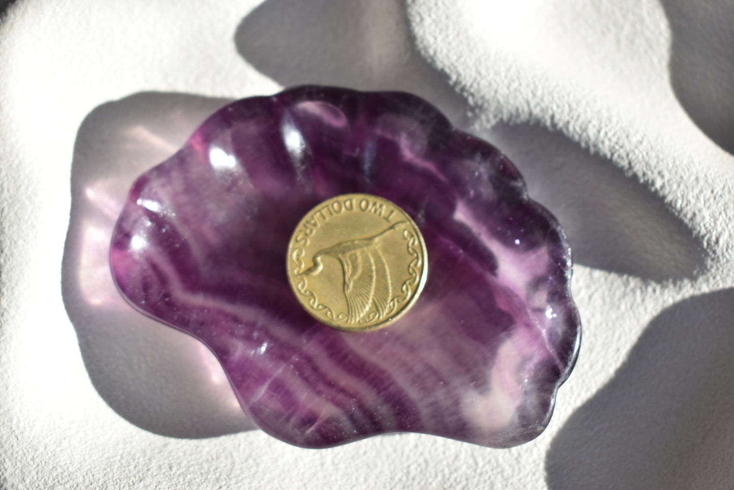Fluorite Shell Bowl #1