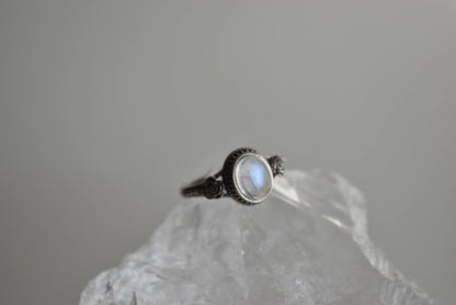 Moonstone Sterling Sliver Ring Adjustable