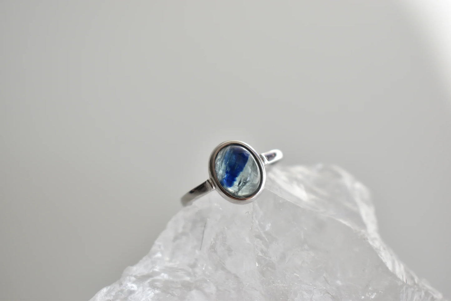 Blue Kyanite Sterling Sliver Ring Adjustable