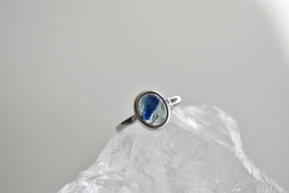 Blue Kyanite Sterling Sliver Ring Adjustable