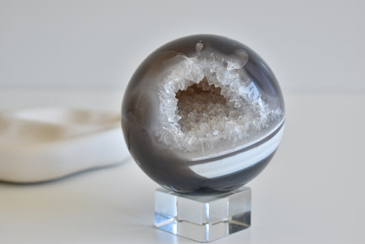 Large Druzy Agate Sphere 85mm