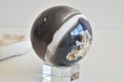 Large Druzy Agate Sphere 85mm