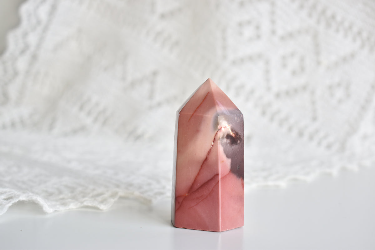 Pink Mookaite Tower #1