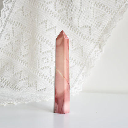 Large Pink Mookaite Tower #4