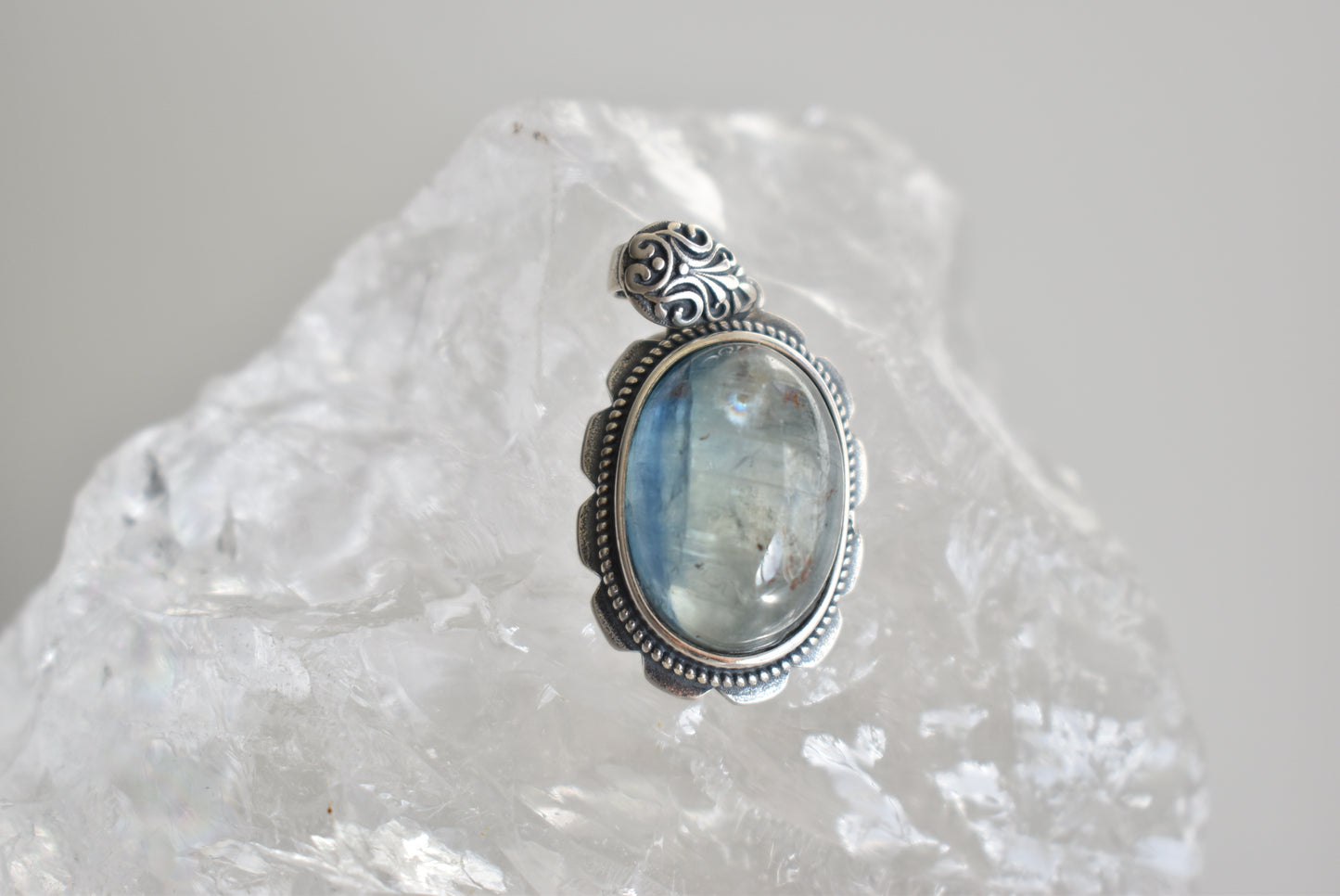 Blue Kyanite 925 Sterling Sliver Pendant