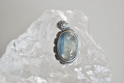 Blue Kyanite 925 Sterling Sliver Pendant