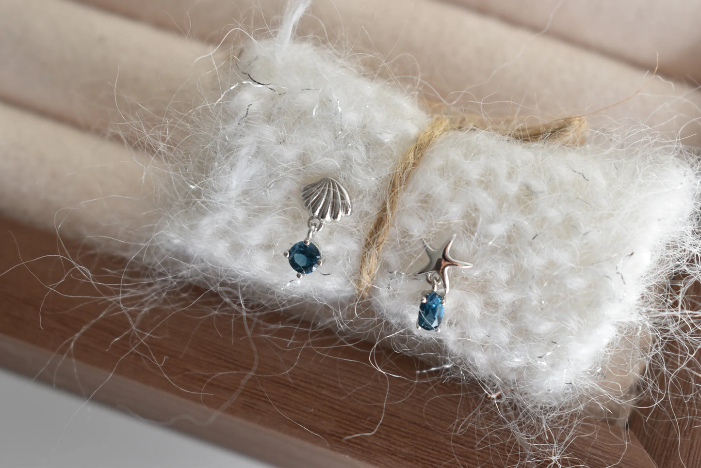 Blue Topaz Sterling Sliver Drop Earring