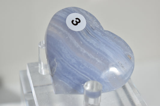 Blue Lace Agate Heart #3