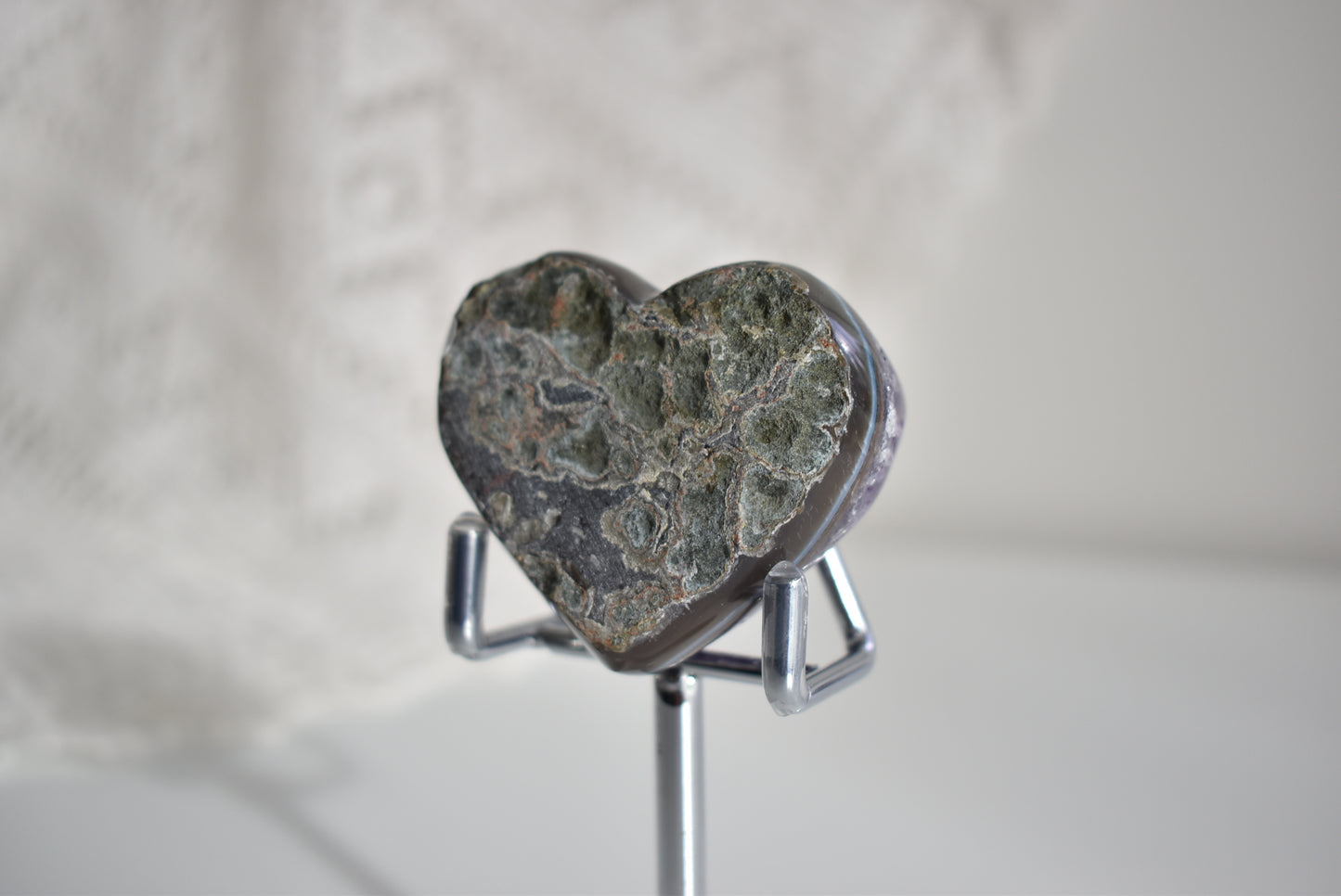 Dark Amethyst Cluster Heart #1