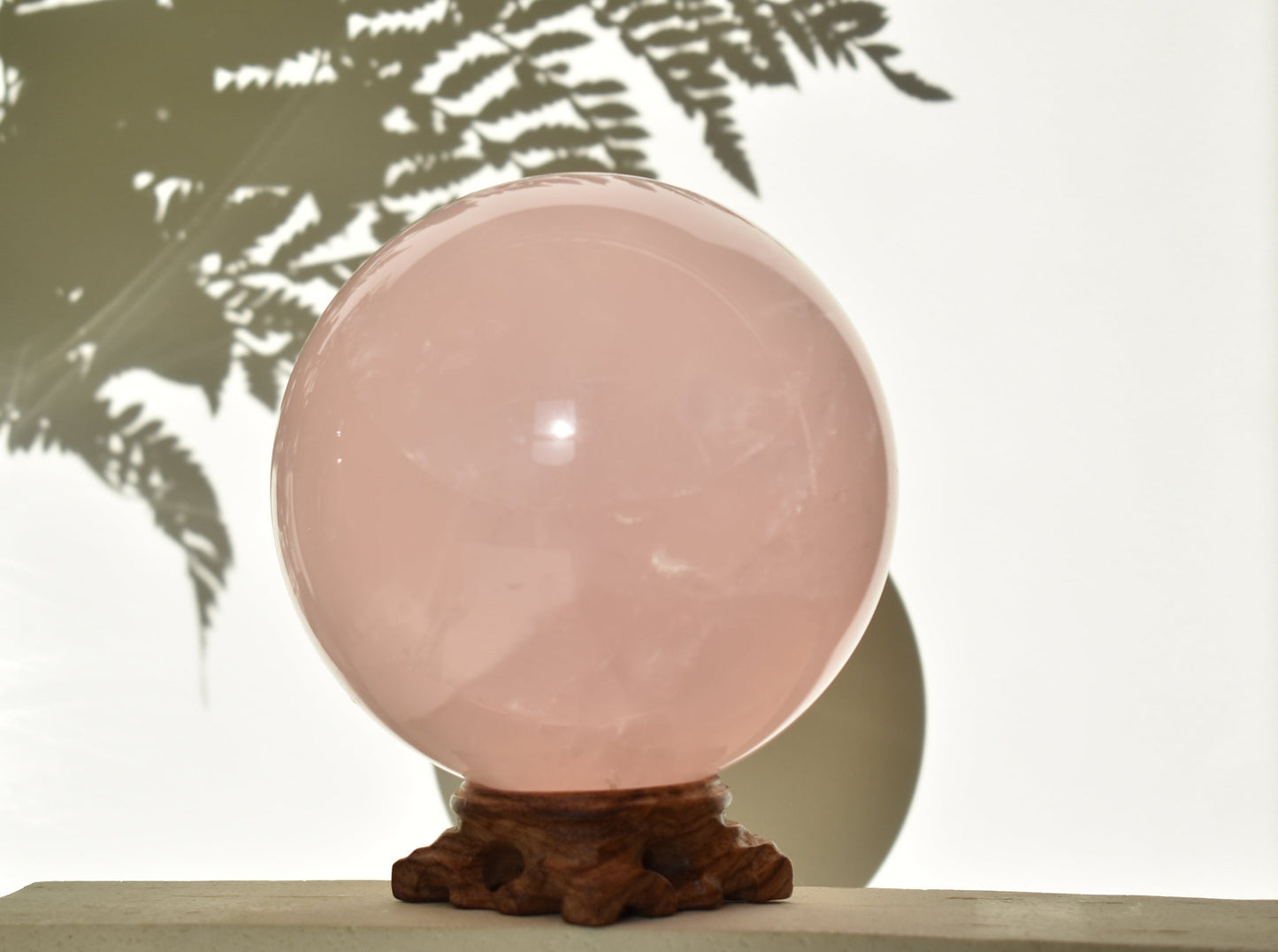 Extra Large Star Rose Quartz Sphere (video)