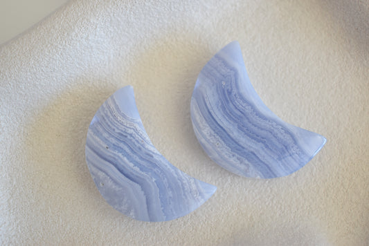 Blue Lace Agate Moon