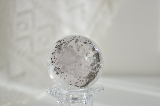 Fluorite with Pyrite Sphere #2