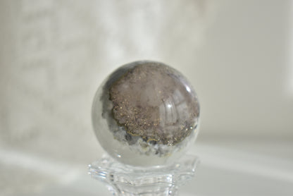 Fluorite with Pyrite Sphere #1