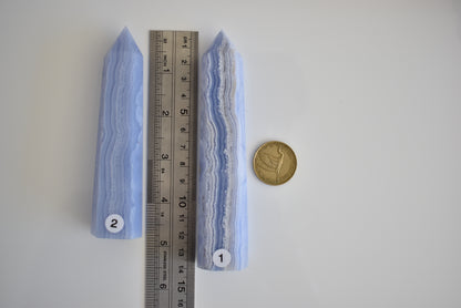 Large Blue Lace Agate Point #2