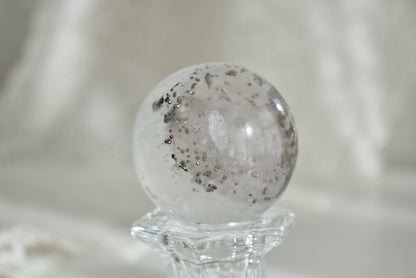 Fluorite with Pyrite Sphere #2