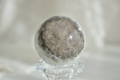Fluorite with Pyrite Sphere #1