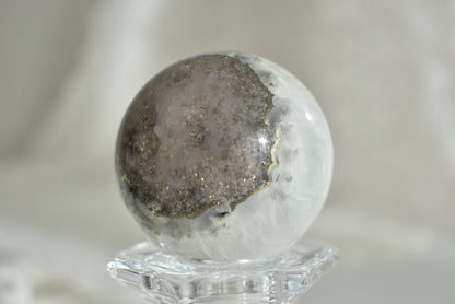 Fluorite with Pyrite Sphere #1