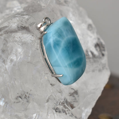 Larimar Pendant Sterling Sliver Pendant