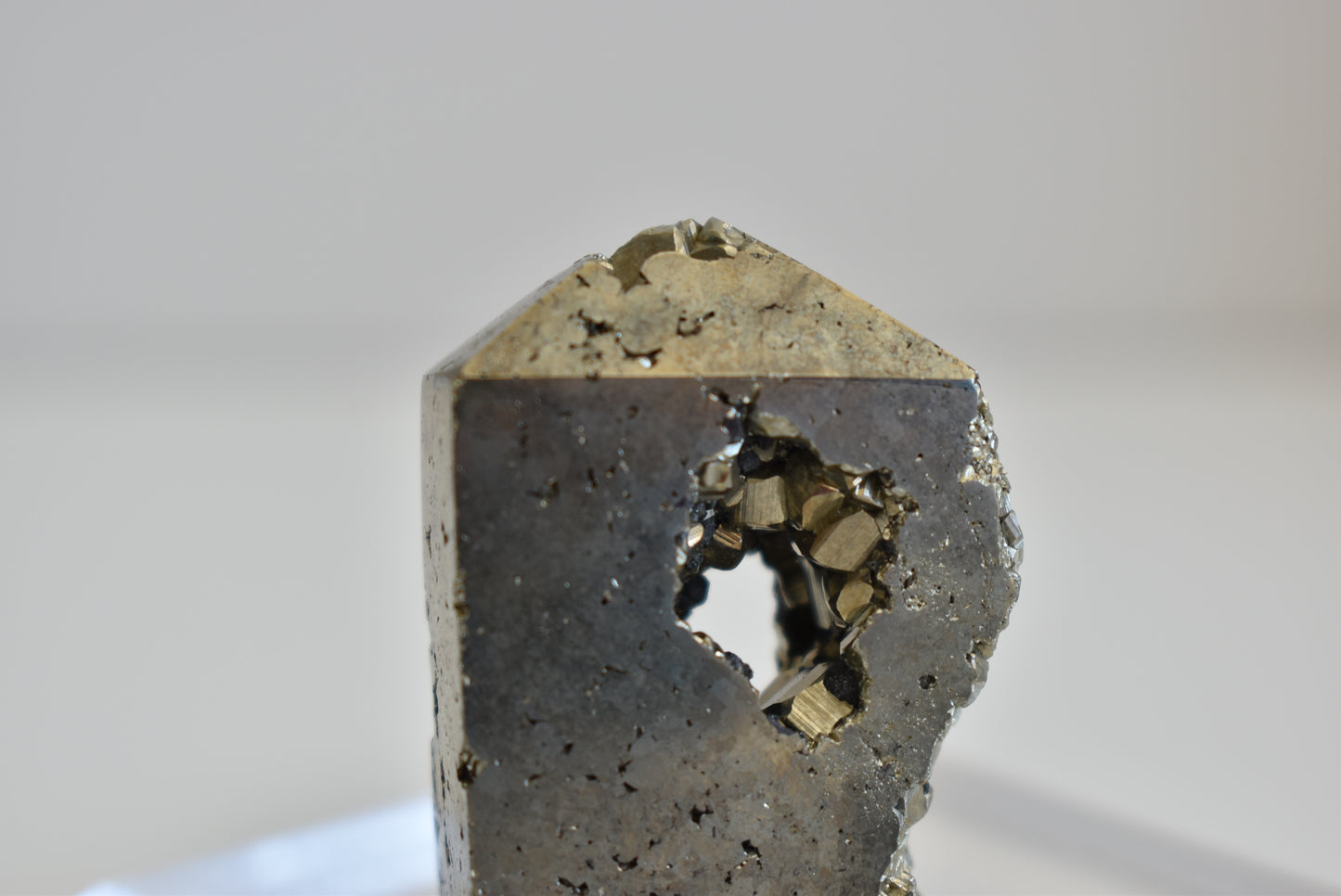 Druzy Pyrite Point