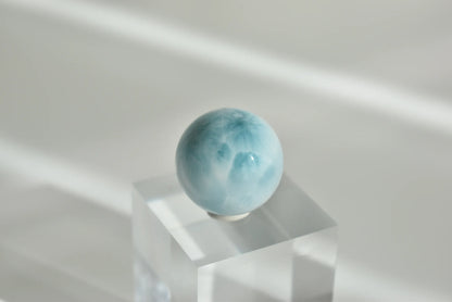 High Quality Larimar Sphere 2.6cm #3 (Video)