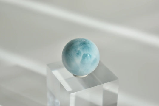 High Quality Larimar Sphere 2.6cm #3 (Video)