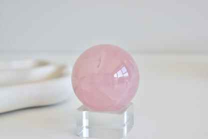 Asterism (star) Rose Quartz Sphere #5