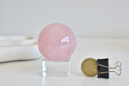 Asterism (star) Rose Quartz Sphere #5