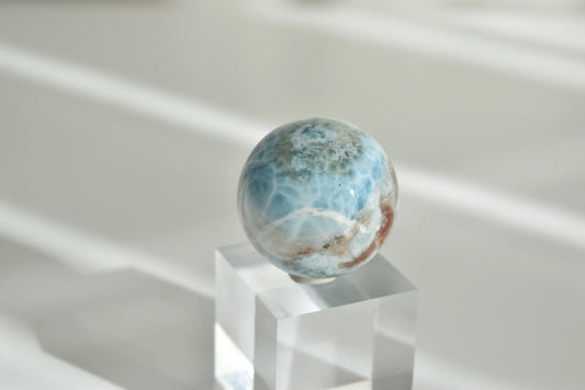 Large Larimar Sphere 4cm (Video)