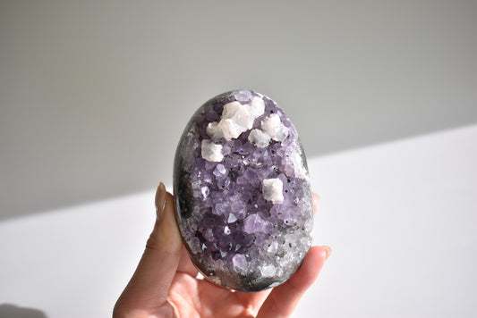 Amethyst with calcite #2