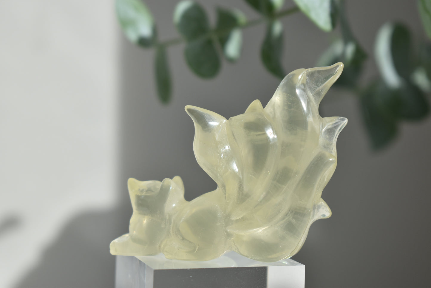 Citrine Fox Carving
