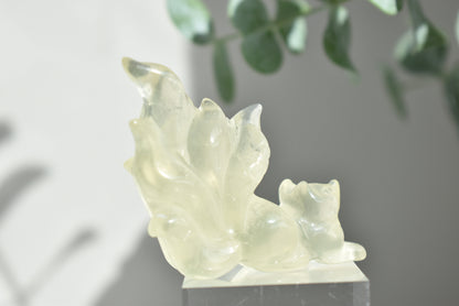 Citrine Fox Carving