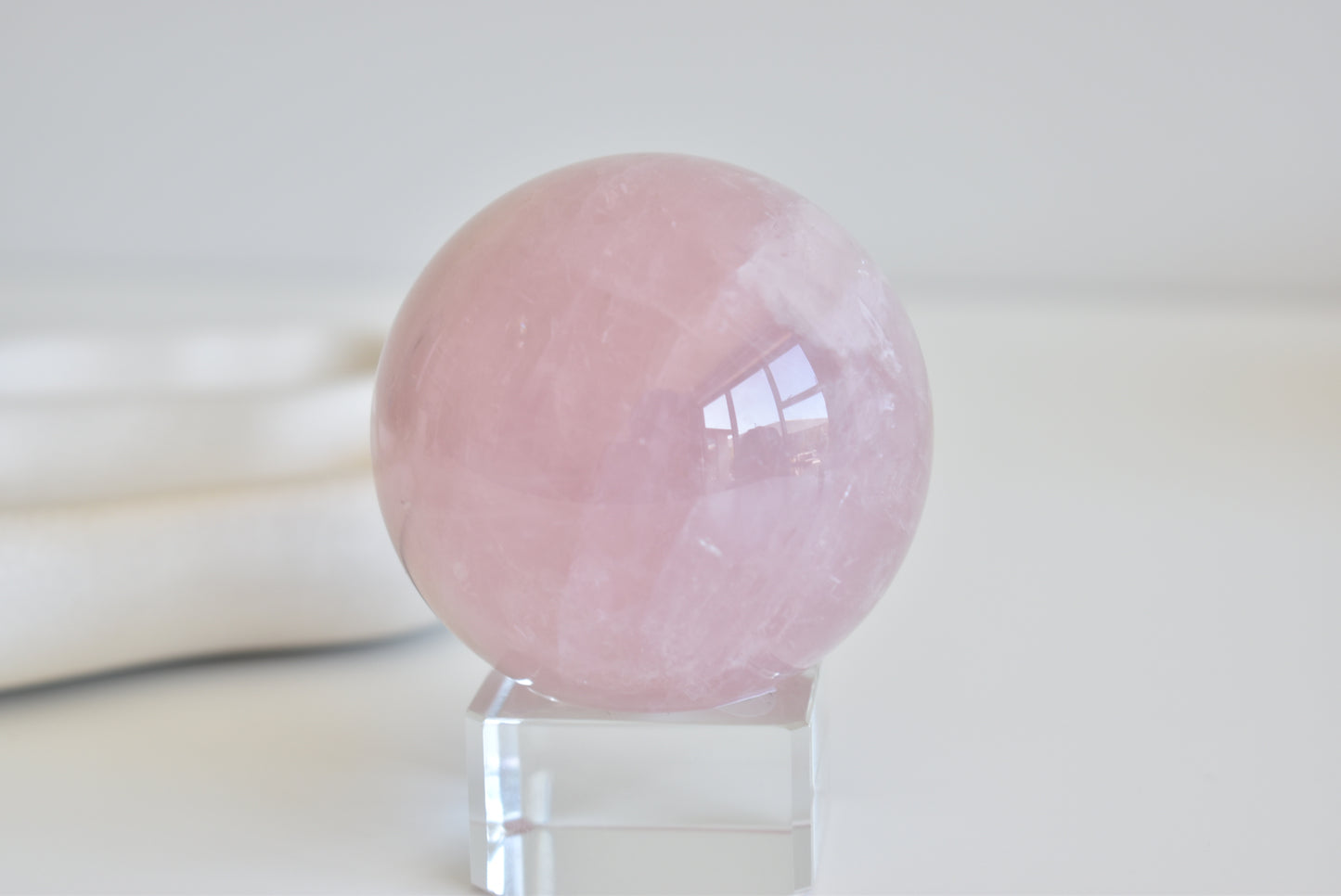 Asterism (star) Rose Quartz Sphere #4