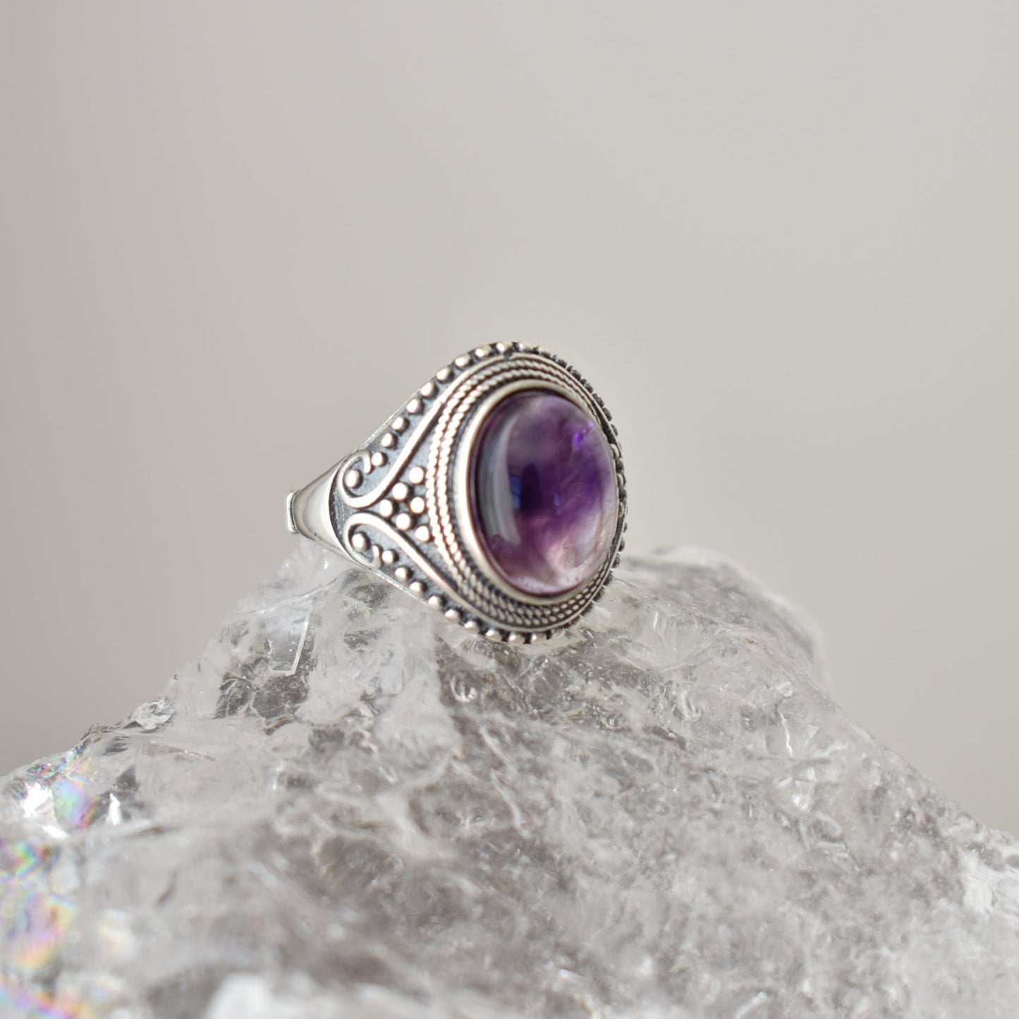 Super Seven Sterling Sliver Ring Adjustable