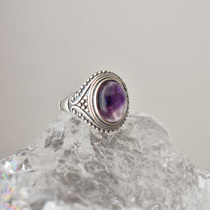 Super Seven Sterling Sliver Ring Adjustable