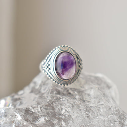 Super Seven Sterling Sliver Ring Adjustable