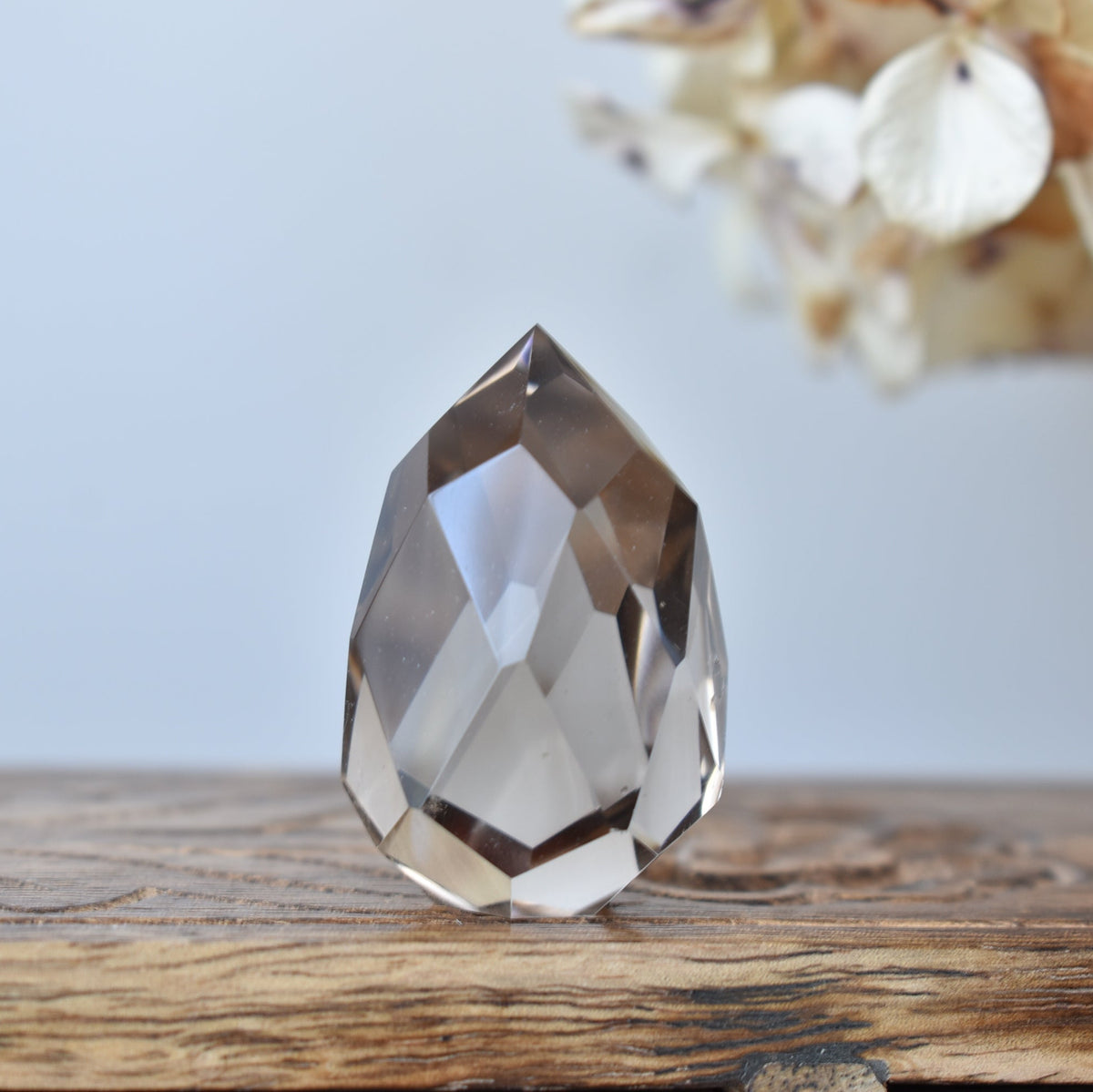 Smoky Quartz Faceted Point