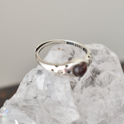 Super Seven Sterling Sliver Ring Adjustable