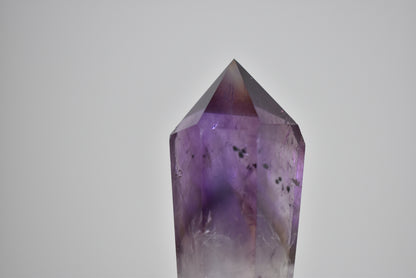 HG Hollandite Amethyst Wand with Stand